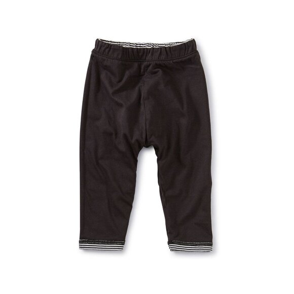 NWT Tea Collection Reversible Baby Pants Black White Stripe Size 6-9 Months - Picture 1 of 1